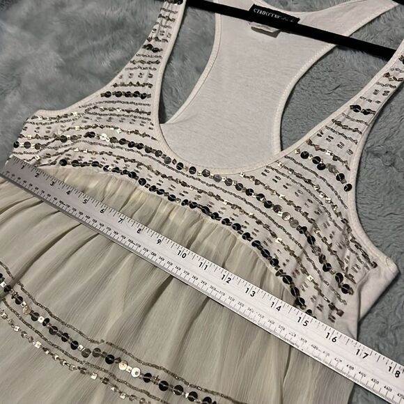 Starscene Los Angeles Sheer Sleeveless Tank Top Layer Piece Women's Large - Picture 9 of 10